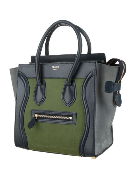 celine micro luggage tote blue|celine micro luggage tote price.